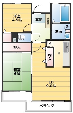 emラフォーレ実籾の間取り