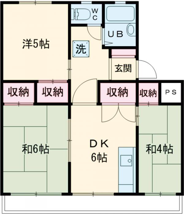 堀之内コートの間取り