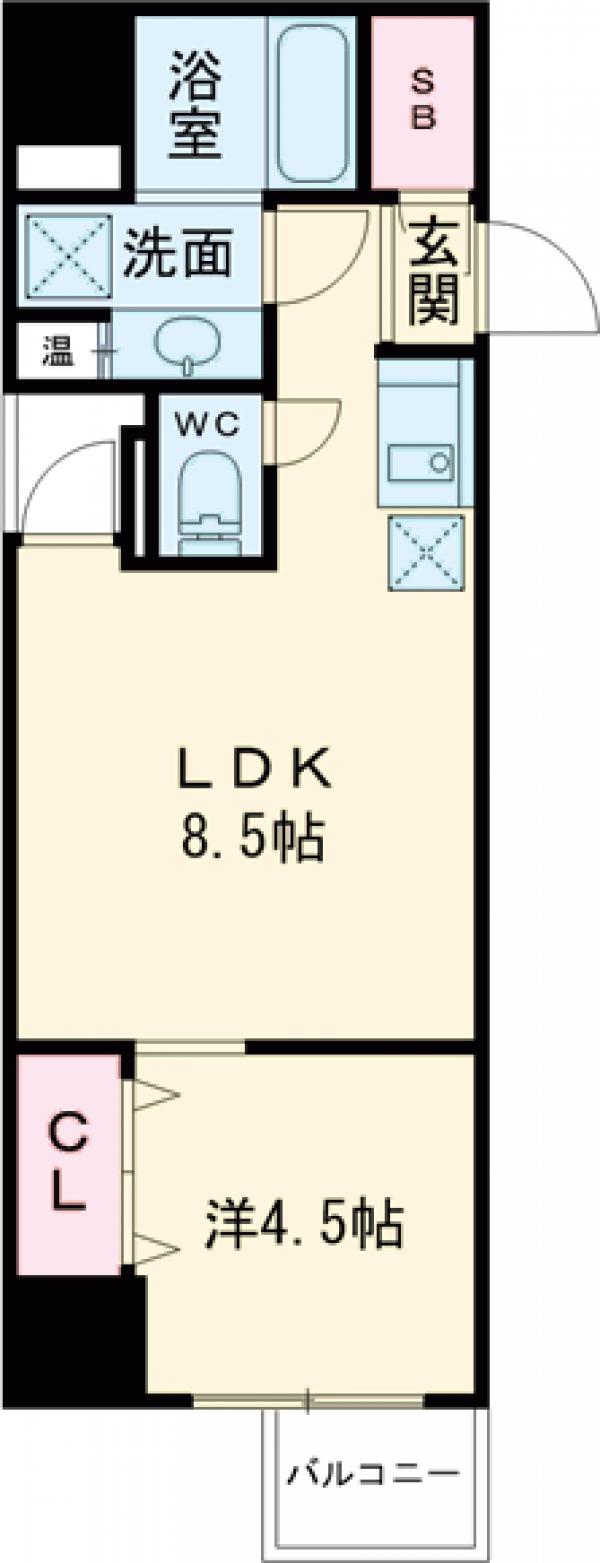 アーバンフラッツ池袋プレミアムの間取り