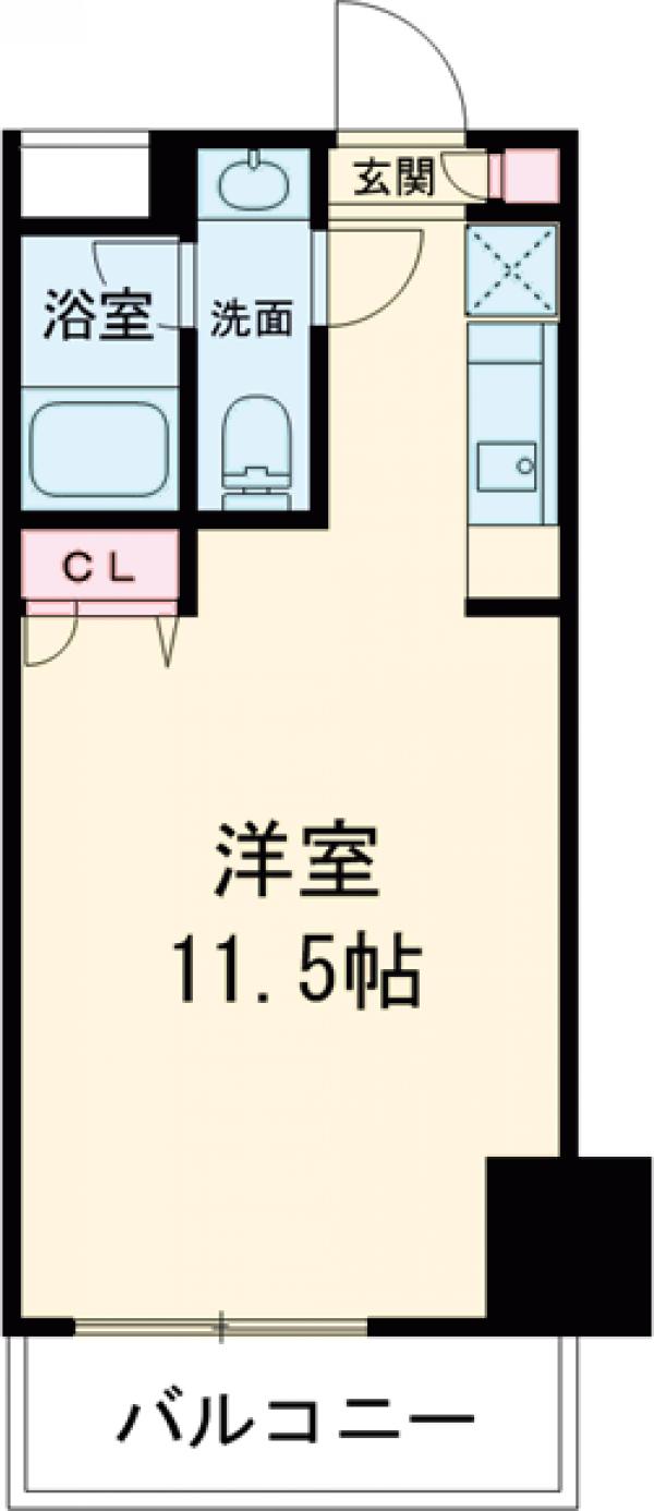 アーバンフラッツ池袋プレミアム・605号室の間取り