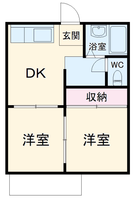 フォーブル大東の間取り
