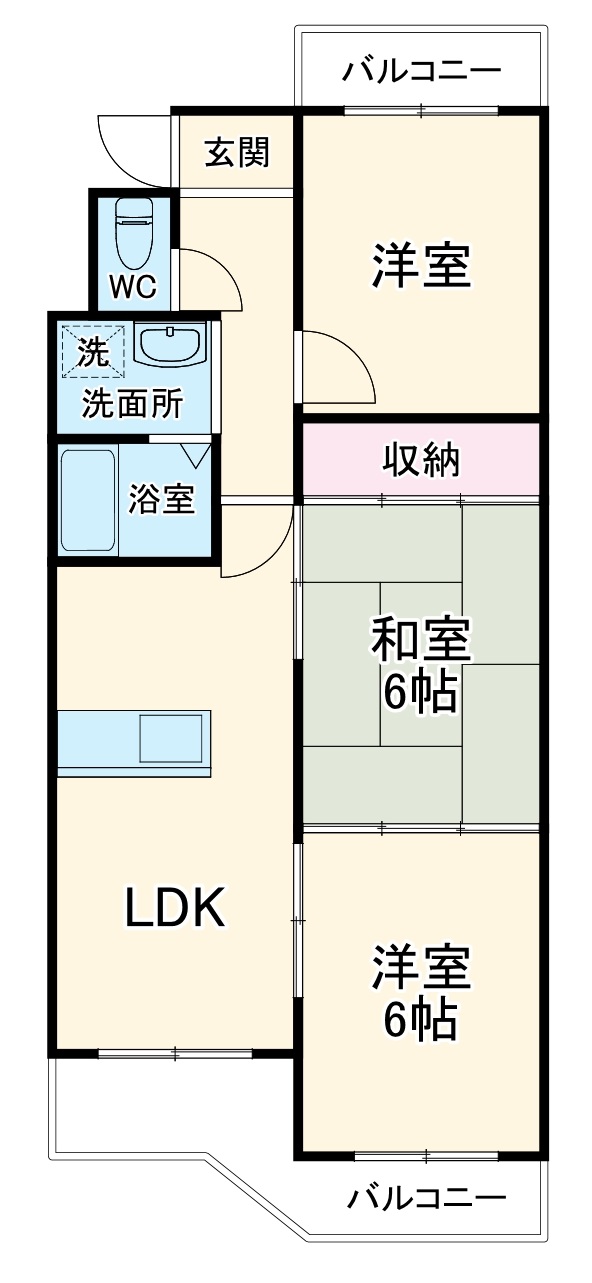 シャトー春山の間取り