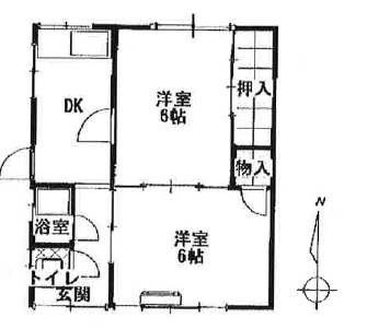 伊木貸家2の間取り