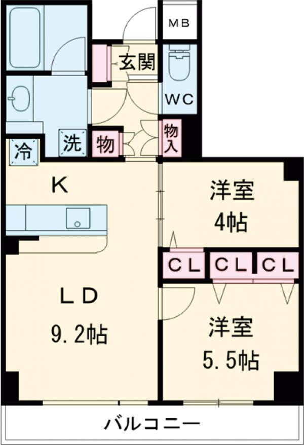 レジディア文京音羽の間取り