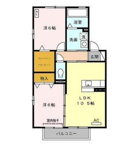オークフォレストAの間取り