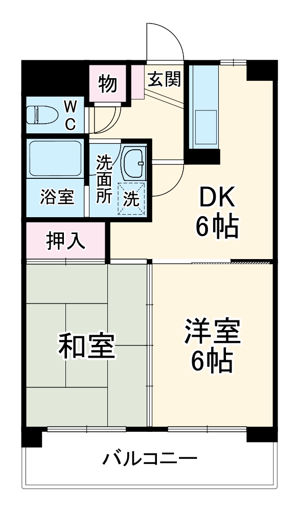 ハイツ山崎の間取り