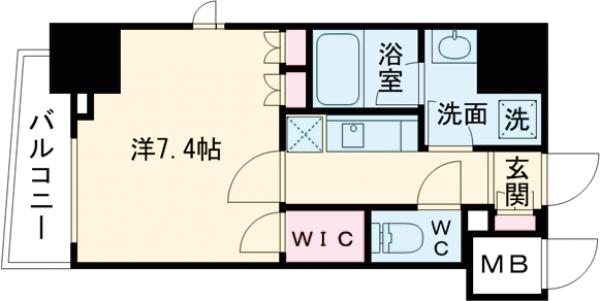 フェルクルールプレスト池袋ＷＥＳＴ・505号室の間取り