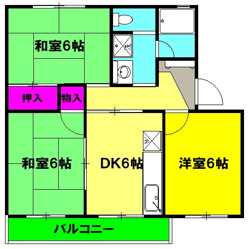 コーポさつきの間取り