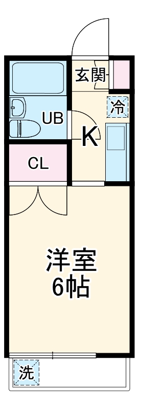 江野沢ハイツAの間取り