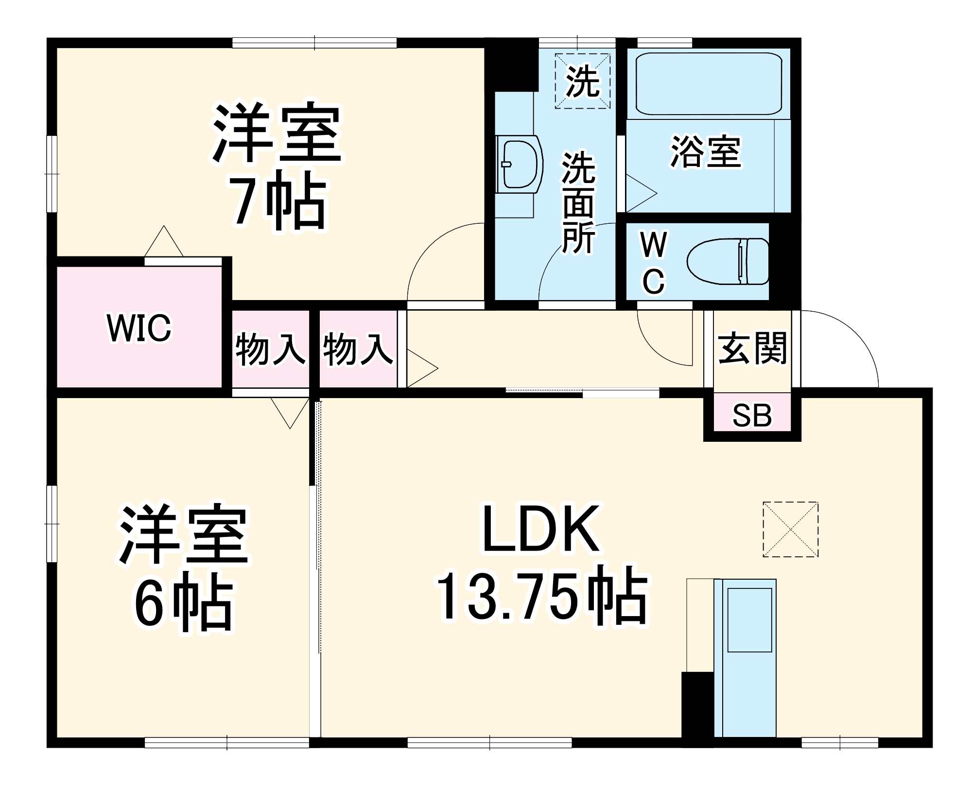 フォレスタBの間取り