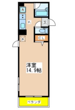 パレ・エスポア・101号室の間取り