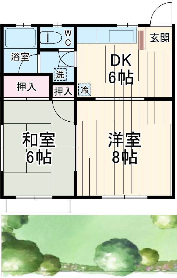 サンパレス八千代台6番館の間取り