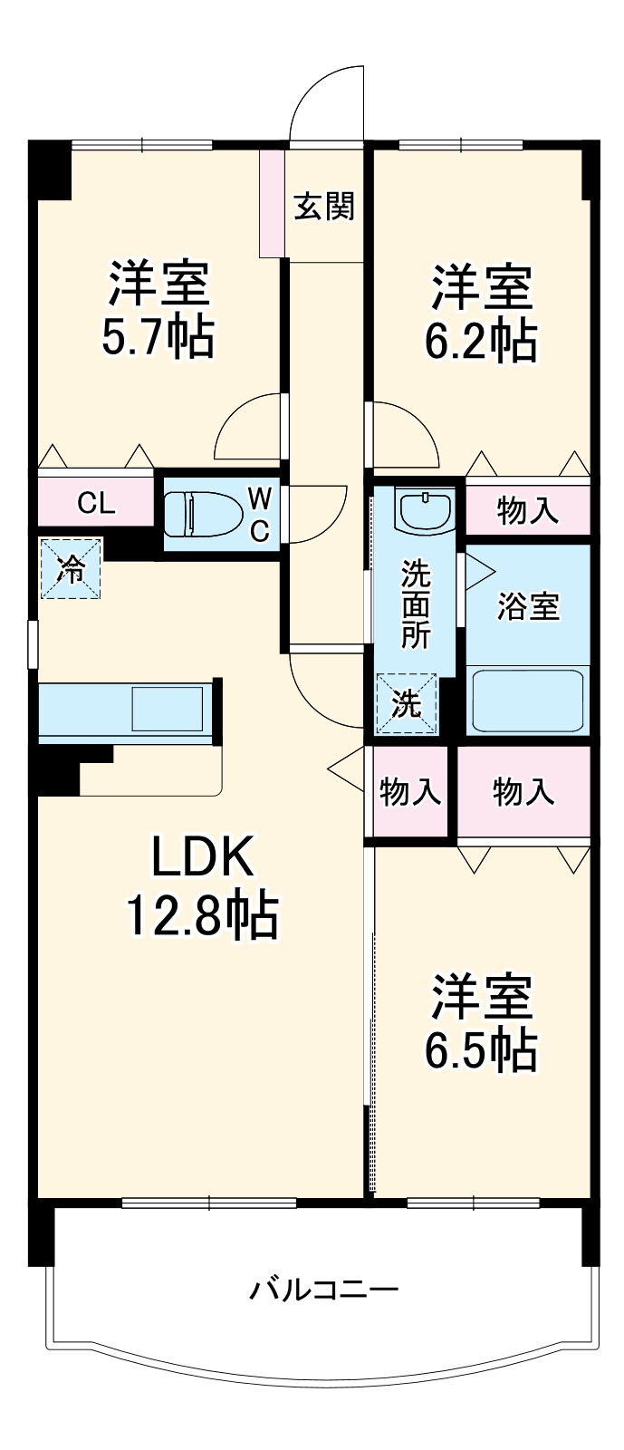 コンフォール・ソシアルの間取り