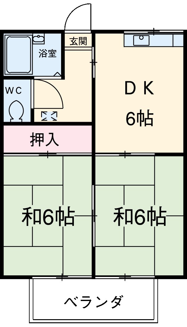 サンハイツ友の間取り