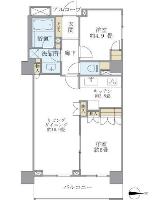 Brillia三鷹の間取り