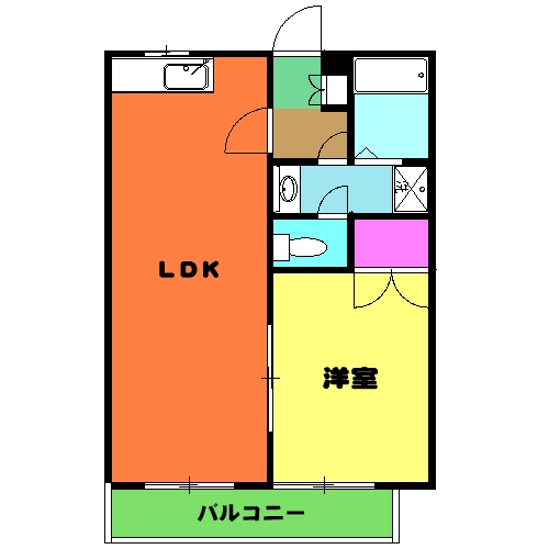 園生町の完工年月(2003年9月)築の賃貸アパートの間取り