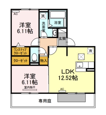 ムーンライトB棟の間取り