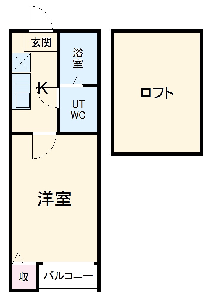 カーサ・ルチア千種Aの間取り