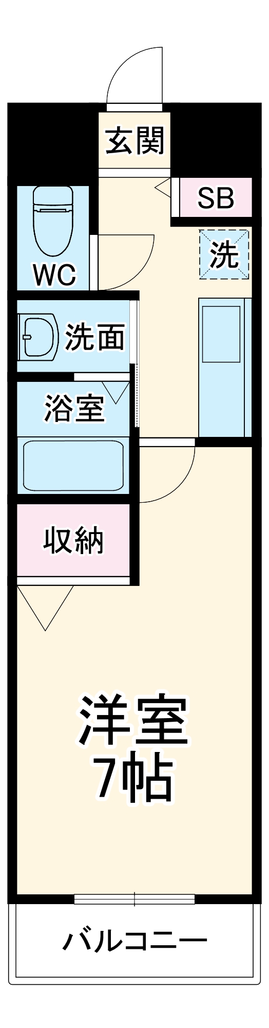 フローライト上前津の間取り