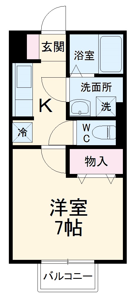 サンシティ スズイ Eの間取り