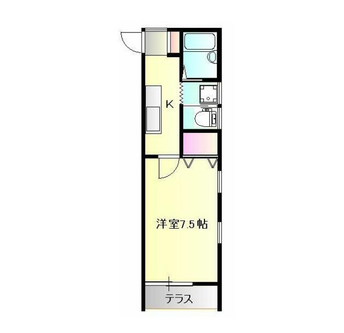 稲毛台フラットの間取り
