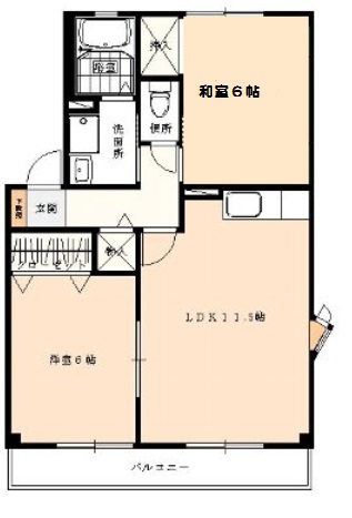 グランディールA棟の間取り