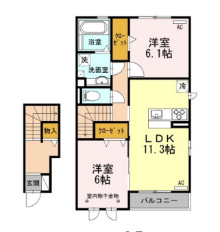 プラム シャルマンの間取り