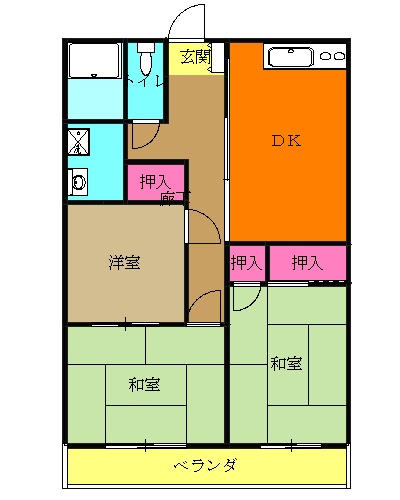 ひだまりの間取り
