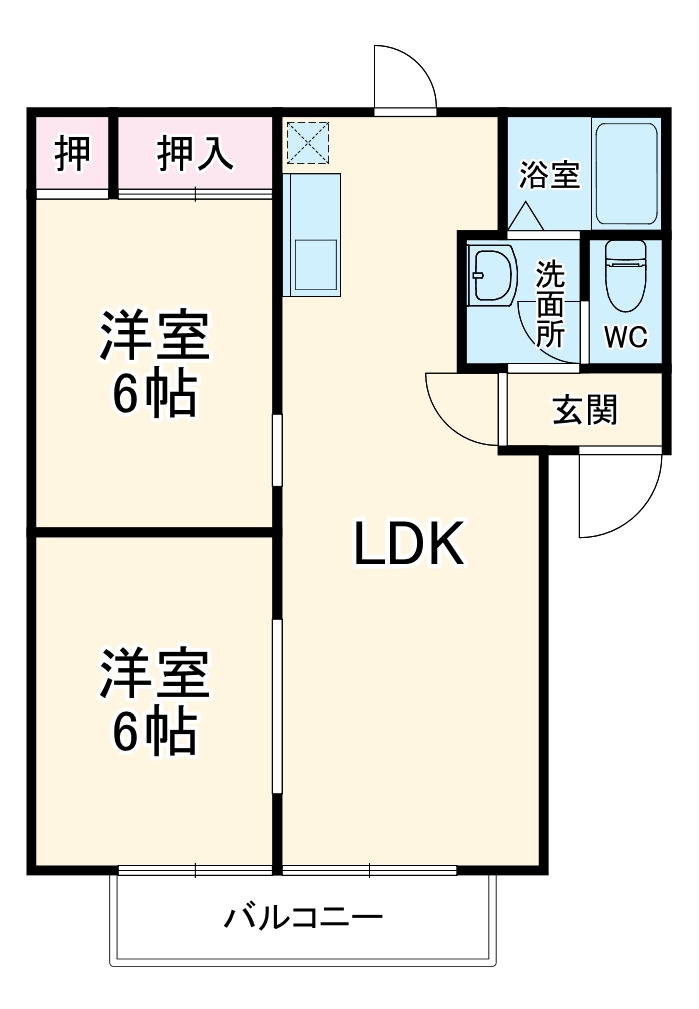 ラフォーレ黒石の間取り
