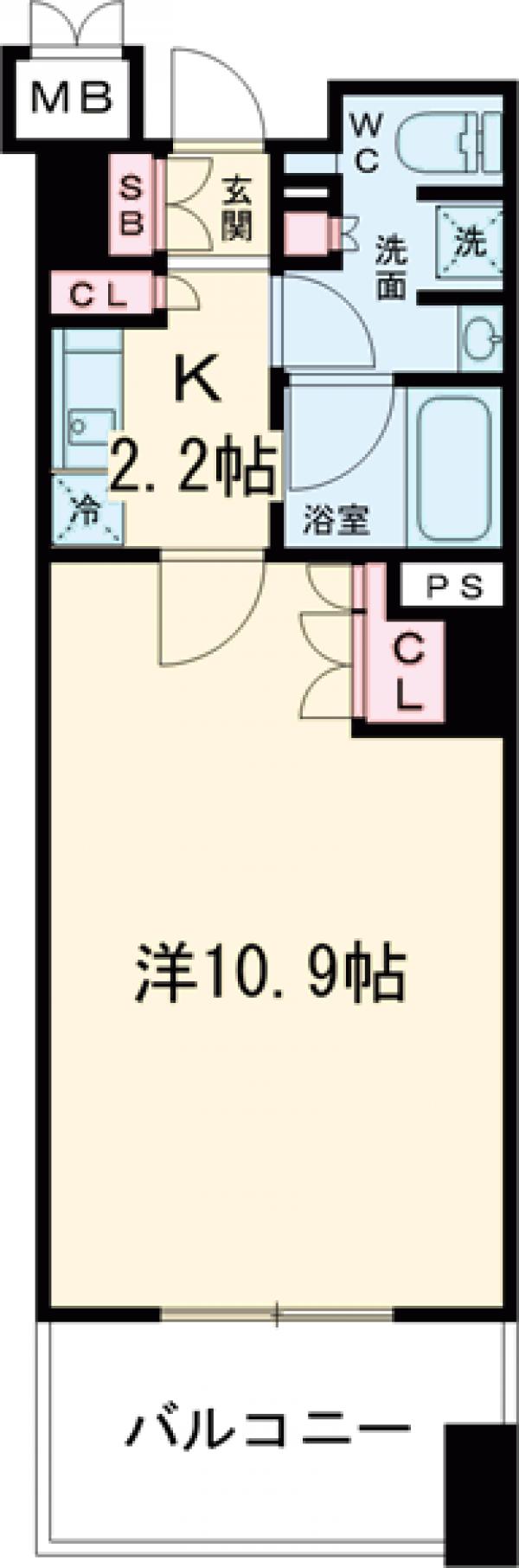 コンフォリア東池袋ＷＥＳＴの間取り