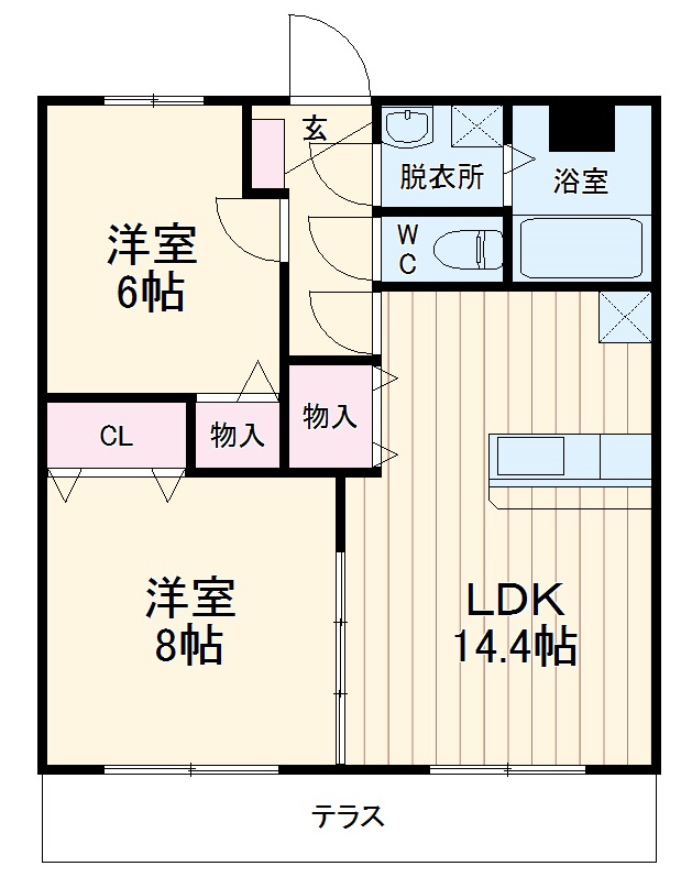 アンサンブルの間取り