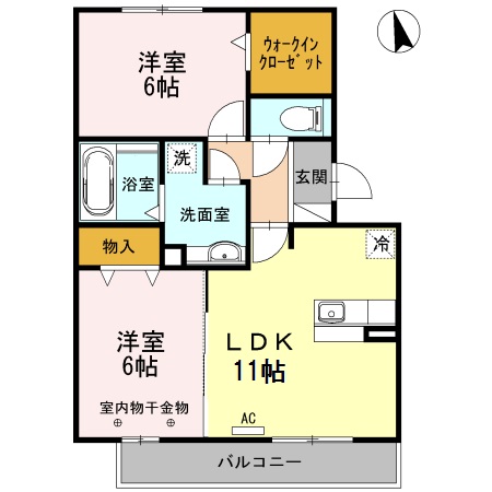 リヴァージュの間取り