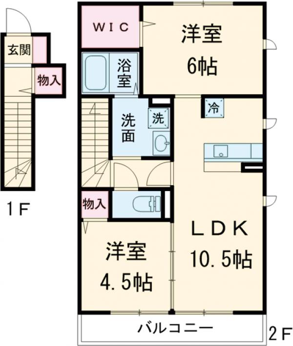 ブラン・トリスターB棟の間取り