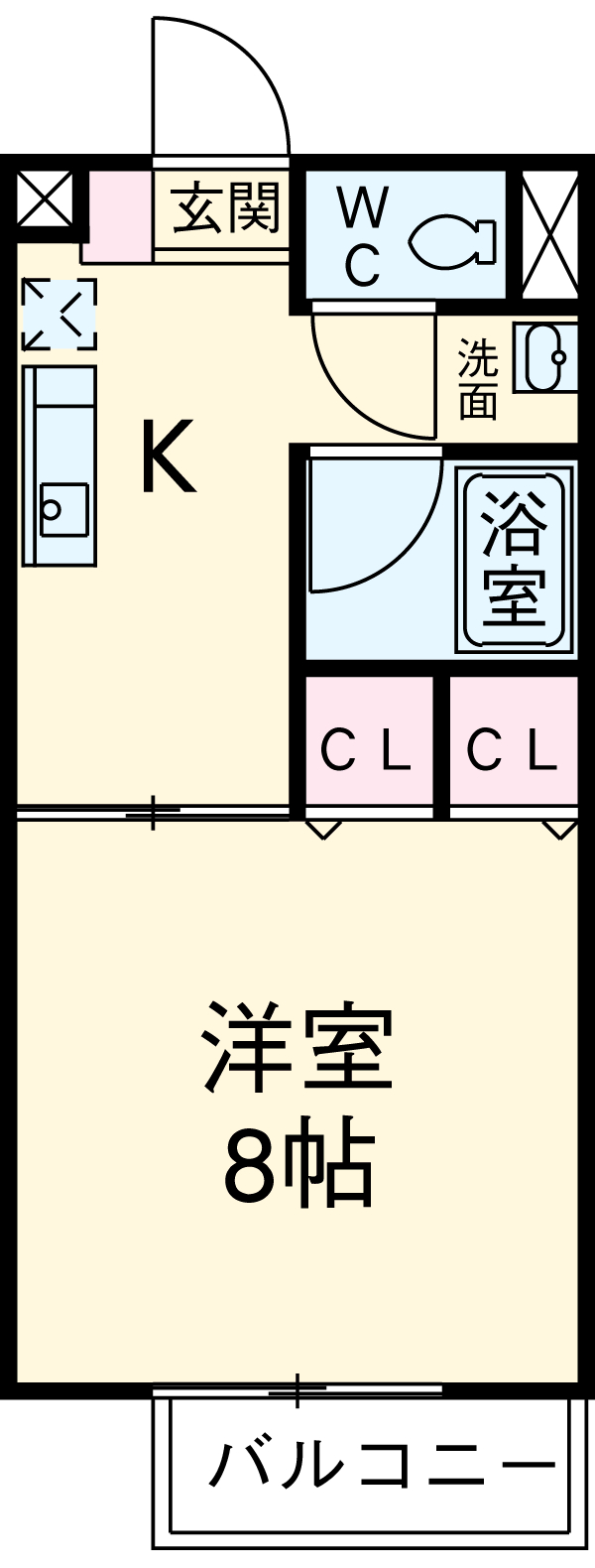 Surplus雉子野Bの間取り