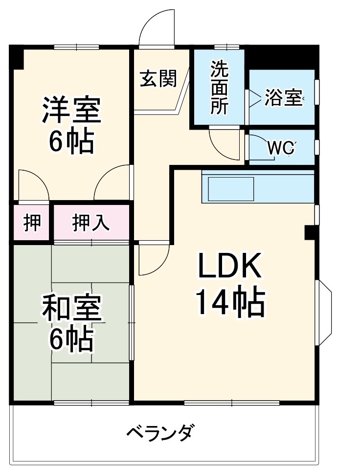 サングランデ元町の間取り