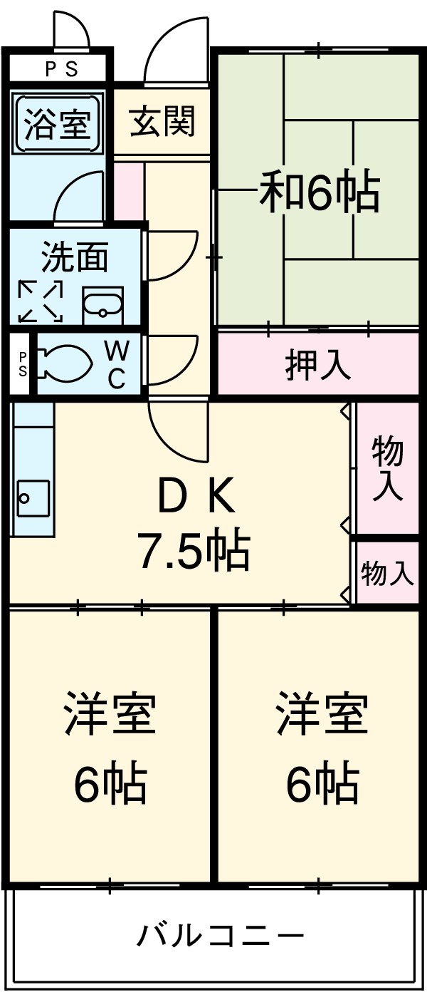 エスポワール武藤の間取り
