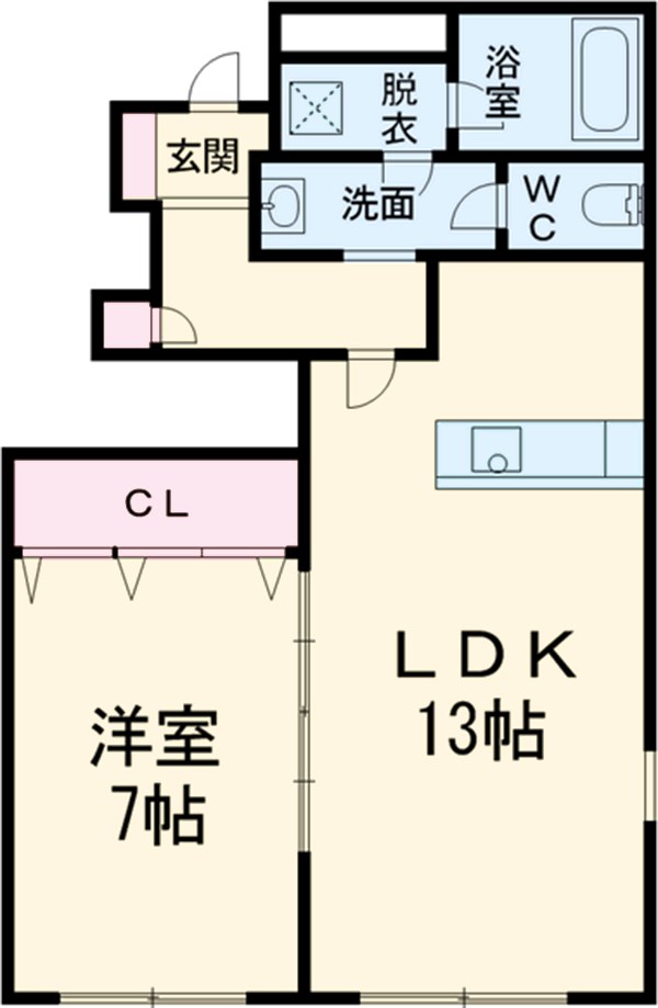 アスピリア サミューゼの間取り