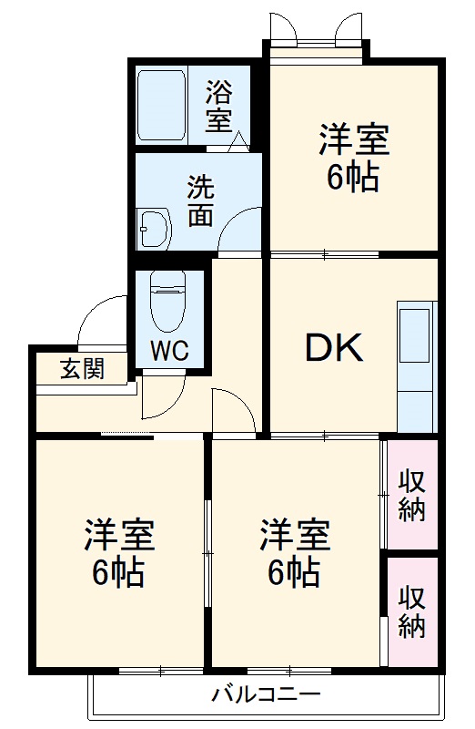 プランドール青木の間取り
