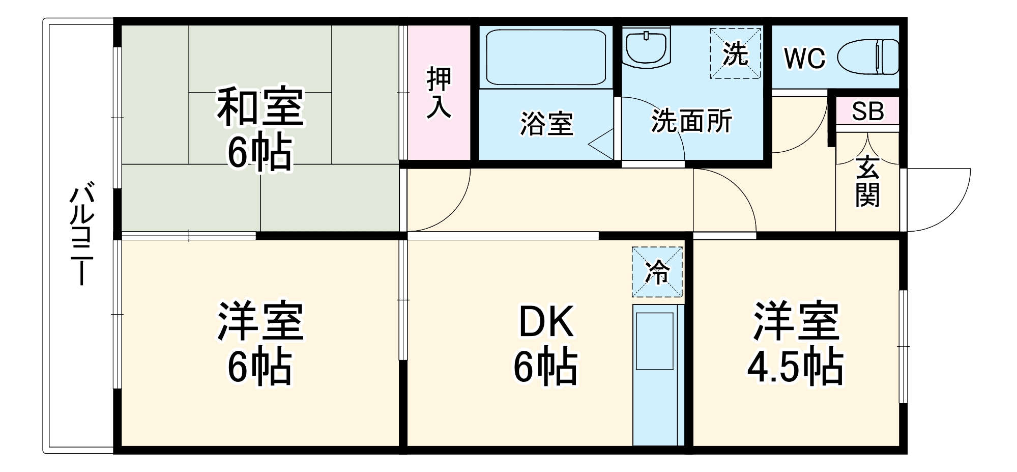 フレンドハイツの間取り