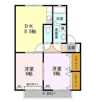 センチュリーパーク Aの間取り