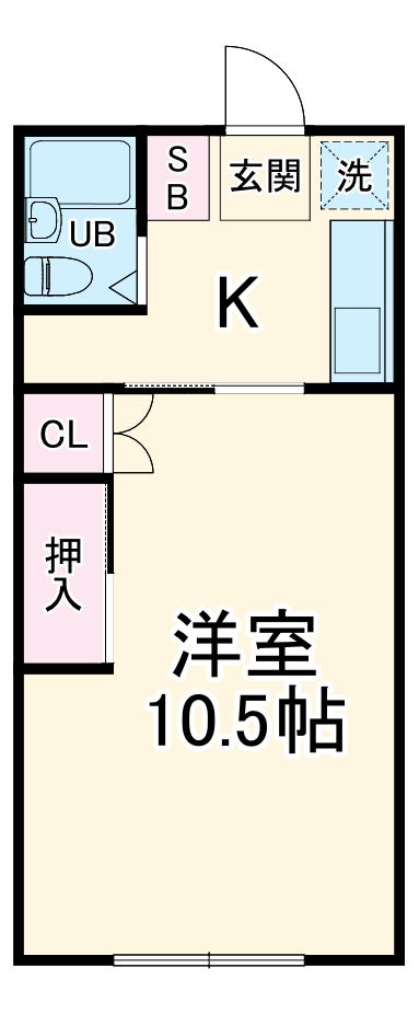 アーバンヒルズ・101号室の間取り