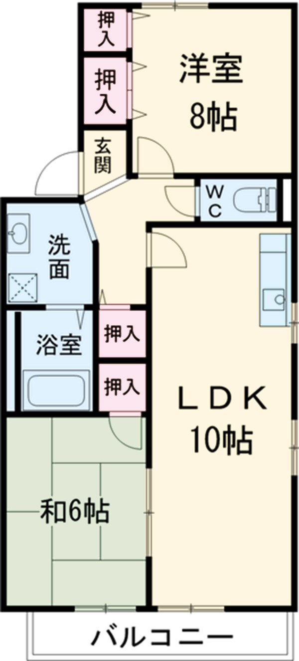クレールの間取り