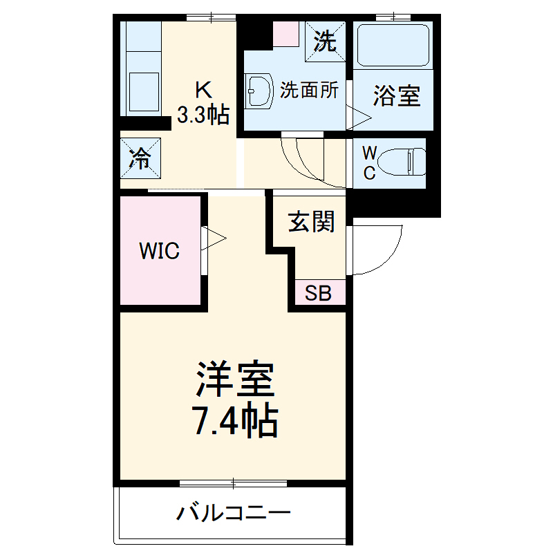 アーネスト イン ダイヤの間取り