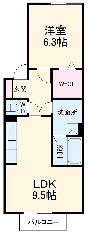 サンパティークの間取り