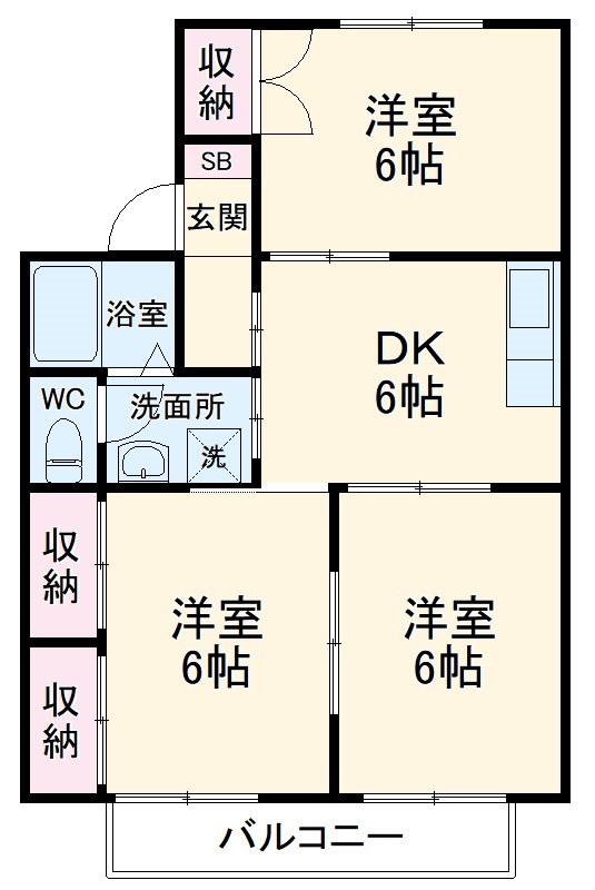 アメーヌ21の間取り