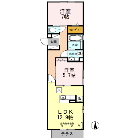 ベルドミールの間取り