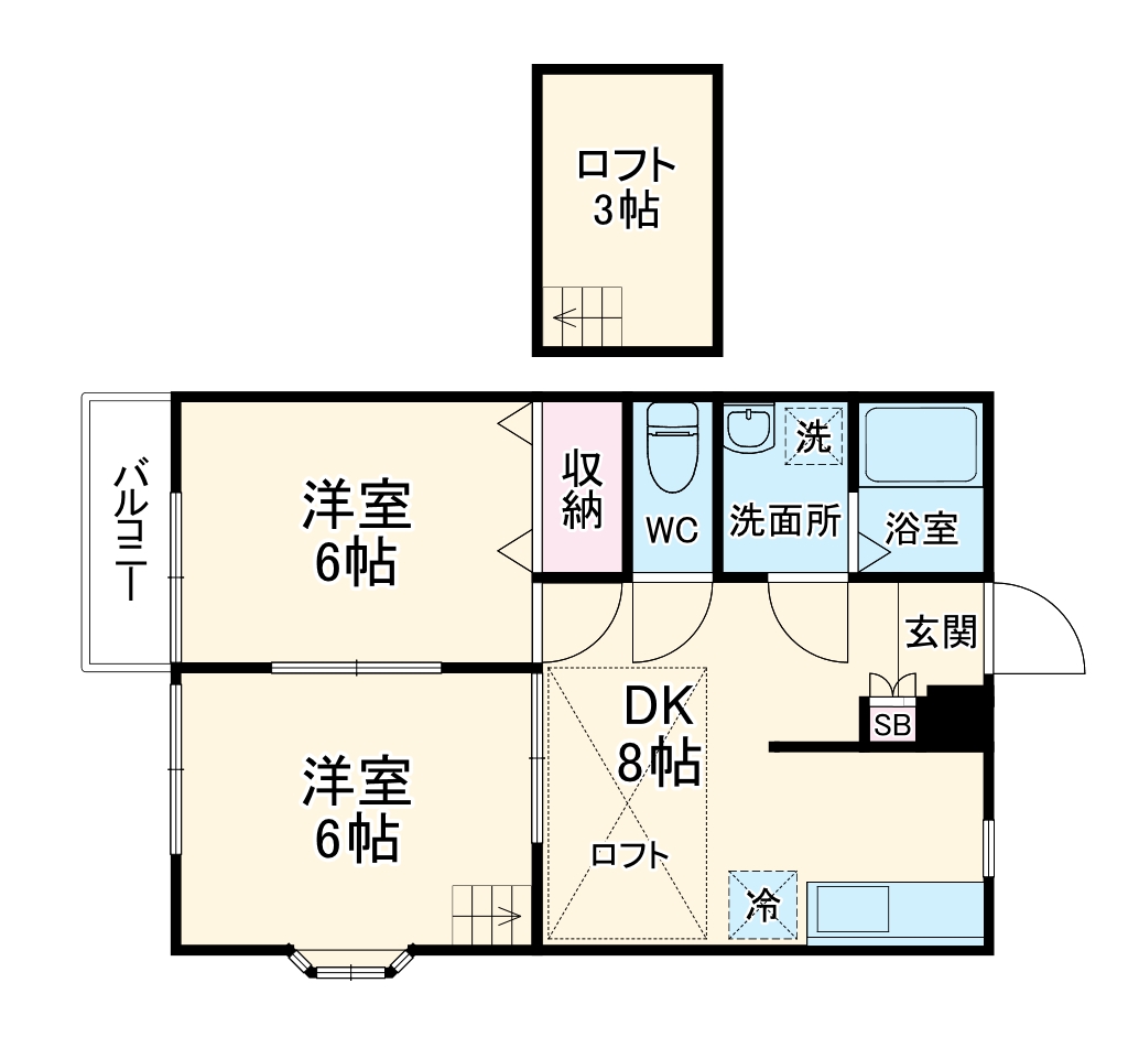 Bee アムールの間取り