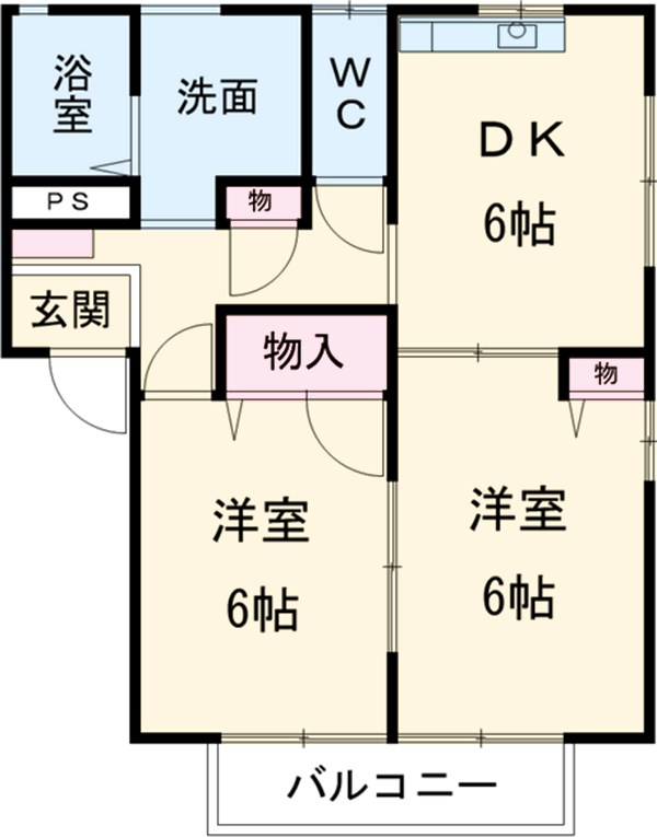 パティオサングリアの間取り
