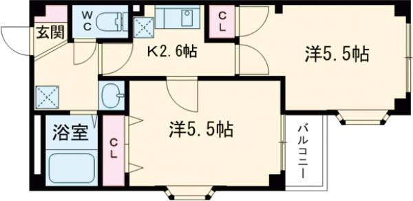フォンテーヌ博多の間取り