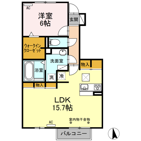 ラフィネMの間取り
